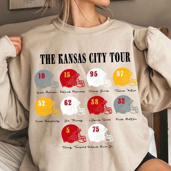 Sweatshirt Kansas City Football Sweatshirt Kansas City Football Sweatshirt 05 - Picture 1 of 5